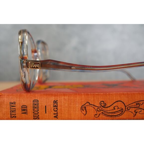 Vintage 1970s Eyeglasses NOS by Viva Optical Hong Kong Disco Retro Multicolor